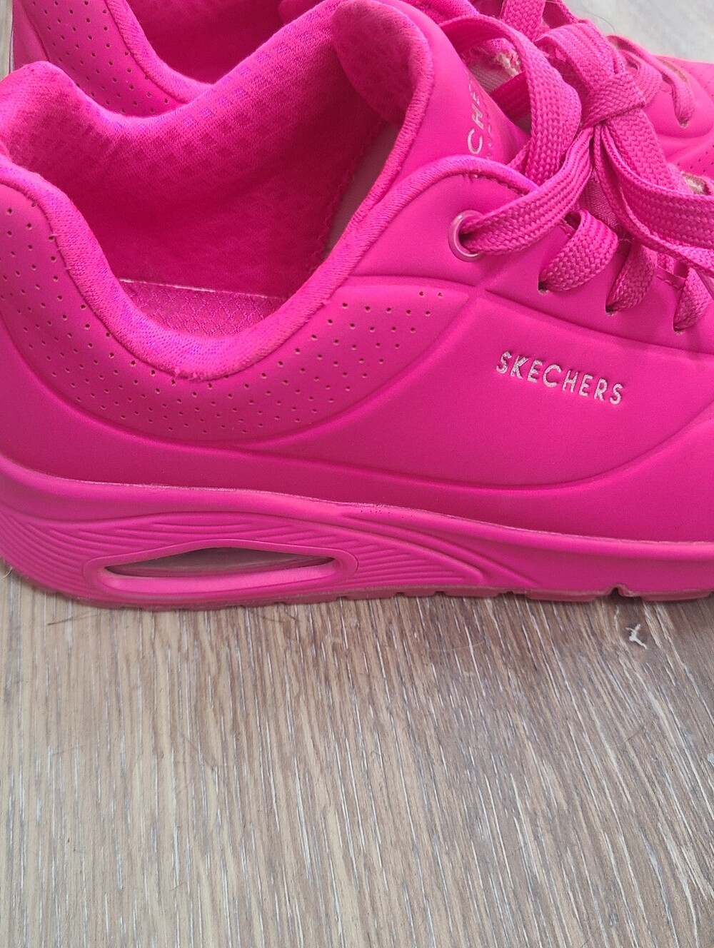 Skechers Hot Pink Memory Foam Sneakers Size 8 - Picture 2 of 10